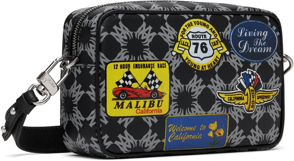 AMIRI Black 
Gray Station Patch Camera Case Bag 3