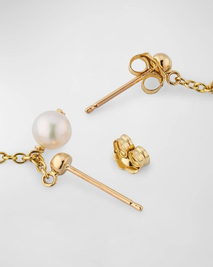 POPPY FINCH 14K Pearl Bubble Linear Drop Earrings 4