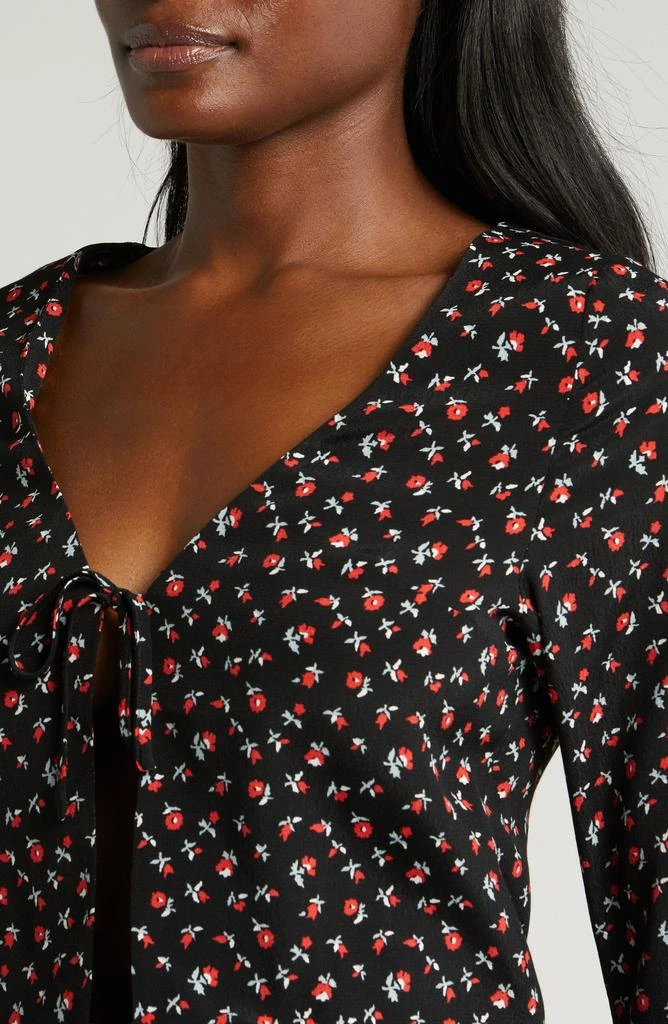 Rolla’s Maggie Floral Tie Front Top 4