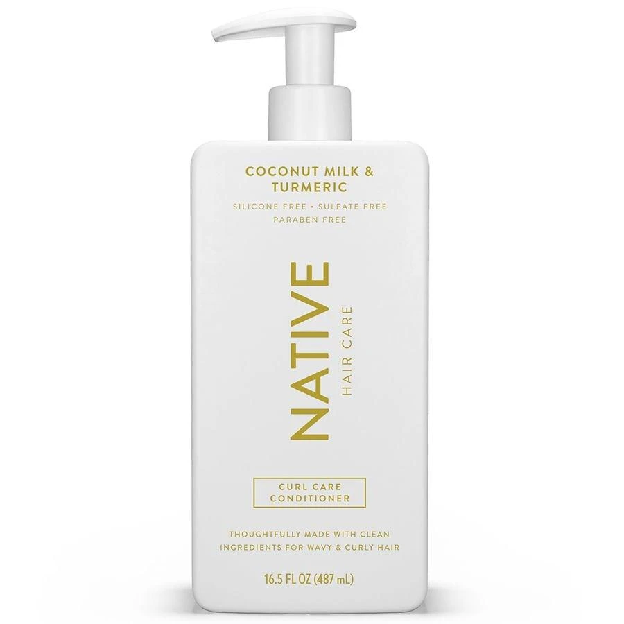 Native Curl Care Conditioner, Sulfate Free, for Women and Men Coconut Milk & Turmeric 2