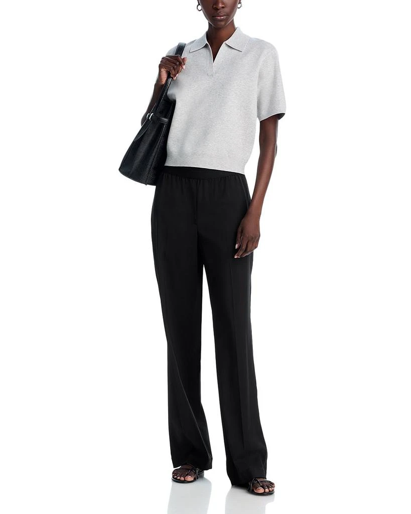 Theory Oversized Short Sleeve Polo Sweater 2