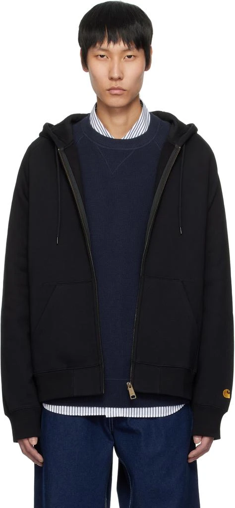Carhartt WIP Black Chase Hoodie 1