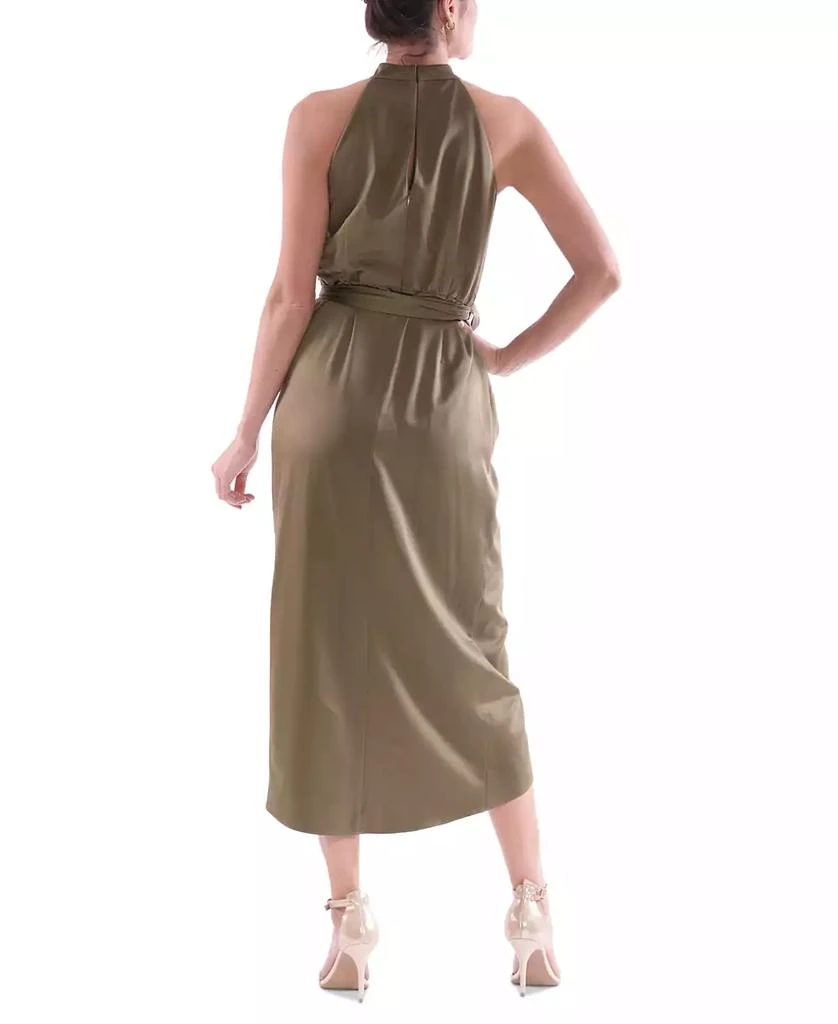 julia jordan Women's Twist-Neck Sleeveless Tie-Waist Dress - Dresses &  Skirts - Compare Prices from 7+ Stores - Free Shipping - BeyondStyle