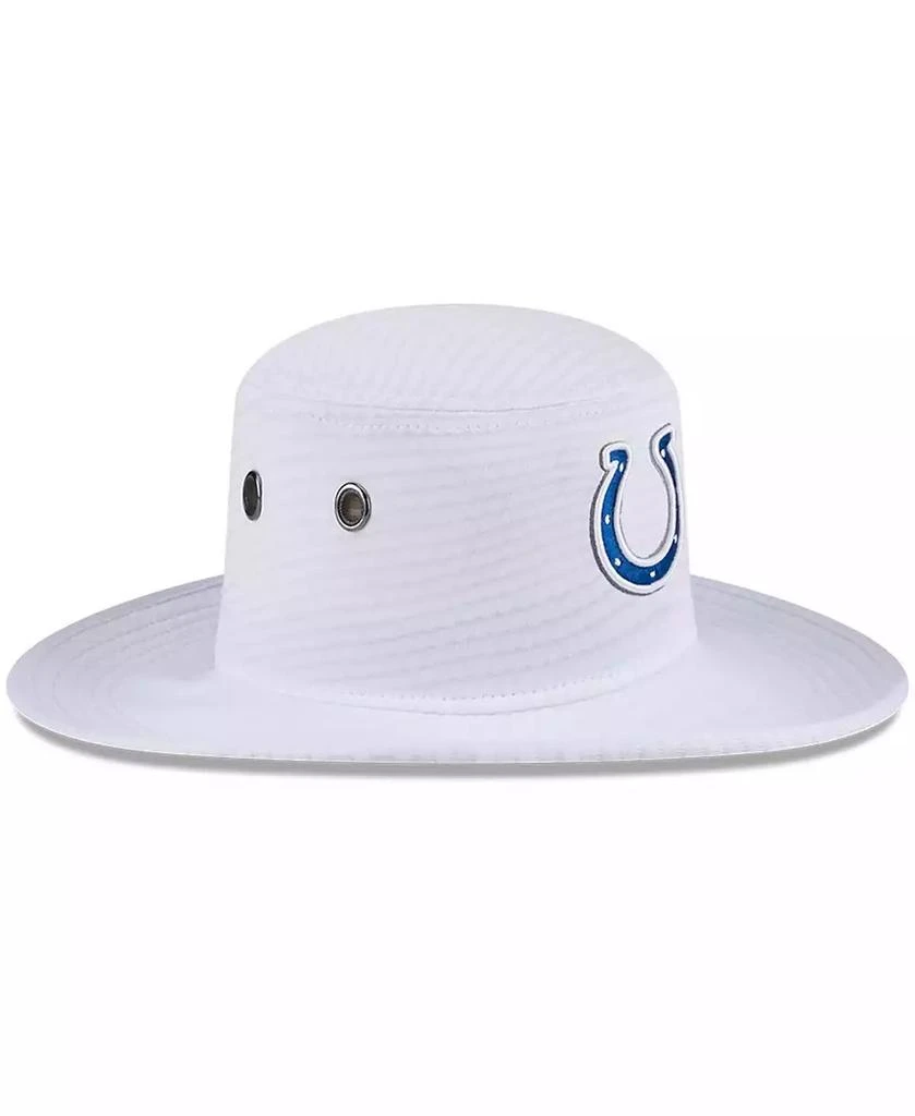New Era Men's White Indianapolis Colts 2024 NFL Training Camp Panama Bucket Hat 2