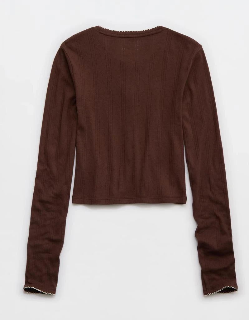 Aerie Aerie Off-Duty Pointelle Cardigan 4
