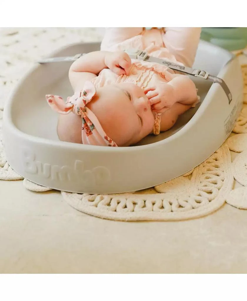 Bumbo Diaper Changing Pad, Ergonomic Baby Changing Mat with Safety Belt, Gray 6