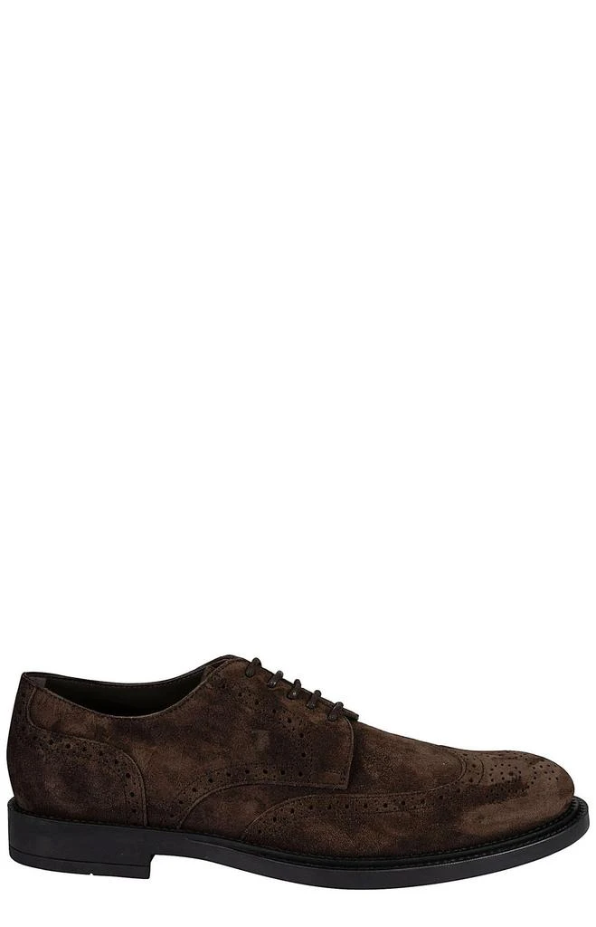Tod's Tod's Logo Embossed Lace Up Shoes 1