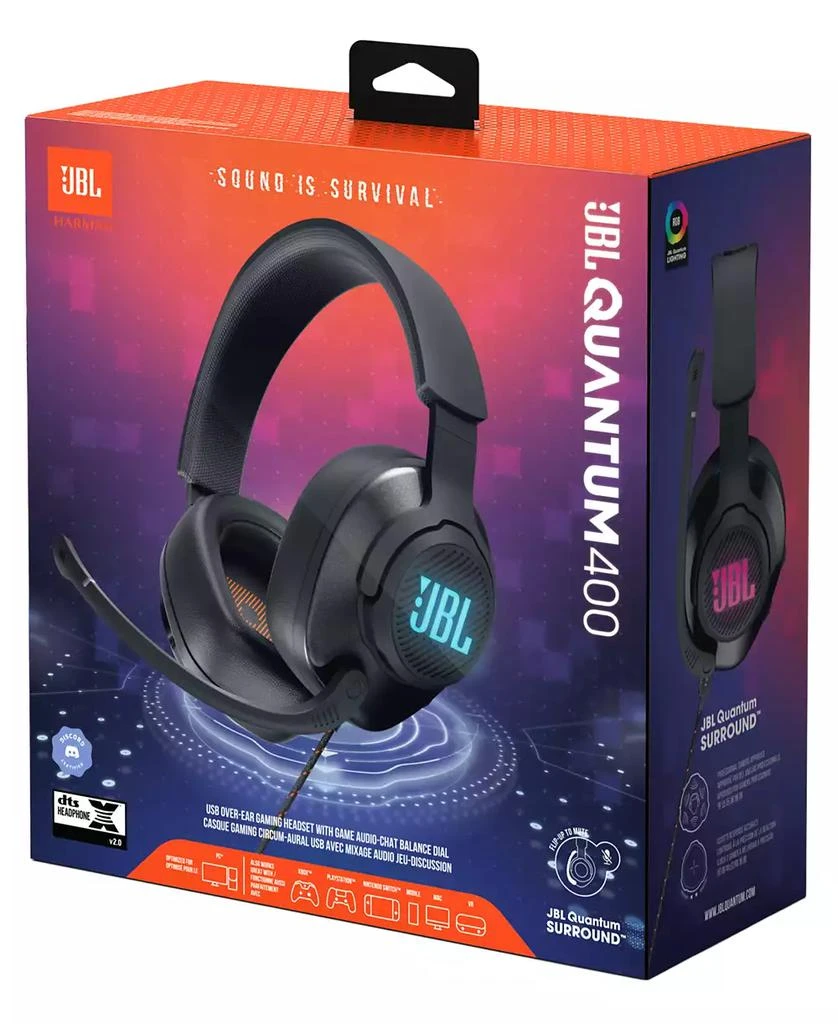 JBL Quantum 400 Wired Over Ear Headset 6