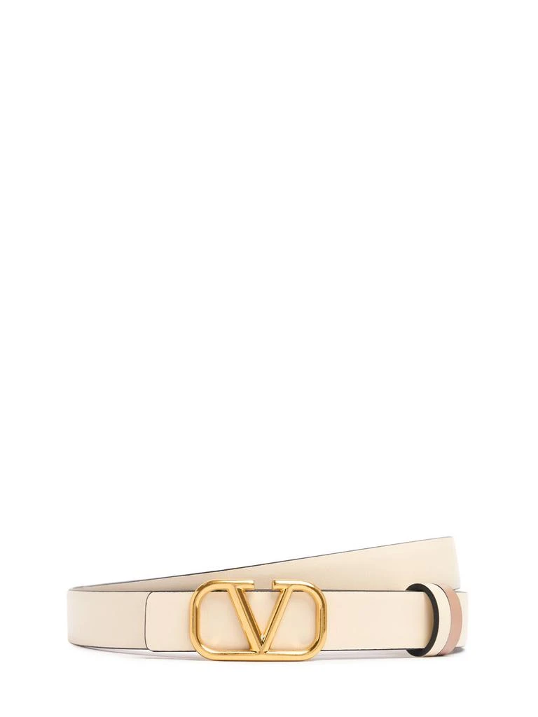 Valentino 2cm Reversible Vlogo Leather Belt Belts BeyondStyle