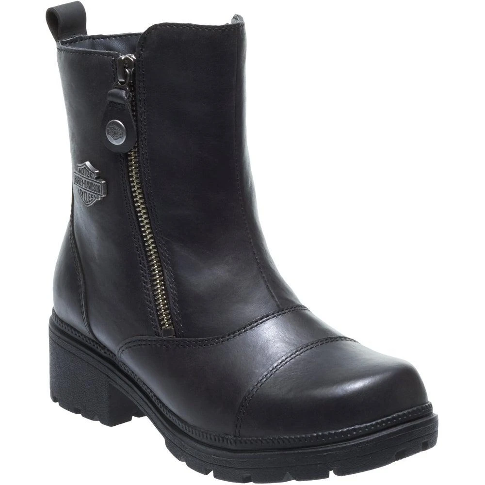 Harley Davidson Amherst Round Toe Motorcycle Booties 2