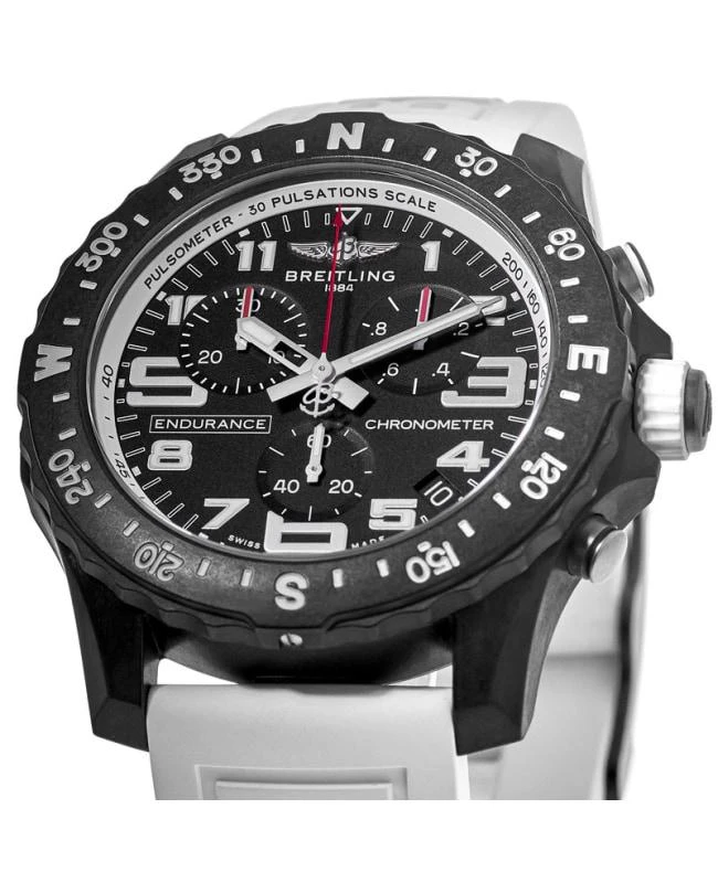 BREITLING Breitling Endurance Pro Endurance Pro 44mm Chronograph White Rubber Strap Men's Watch X82310A71B1S1 3