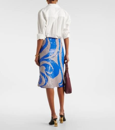 Dries Van Noten Sequined midi skirt 3