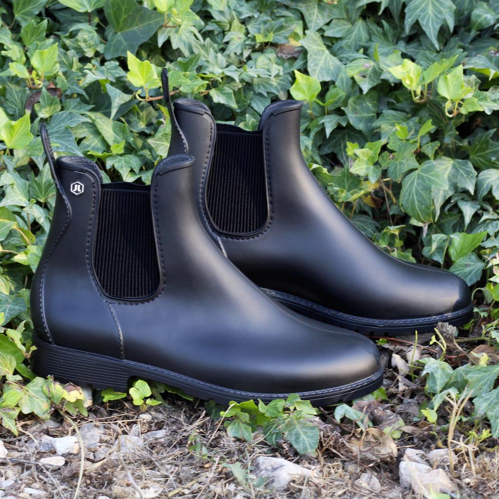 JULES & JENN Bottines Pluie Noir - Femme