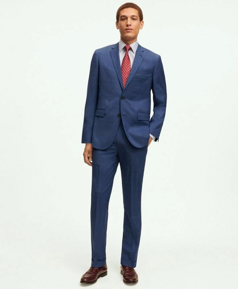 Brooks Brothers Milano Fit Wool Overcheck 1818 Suit