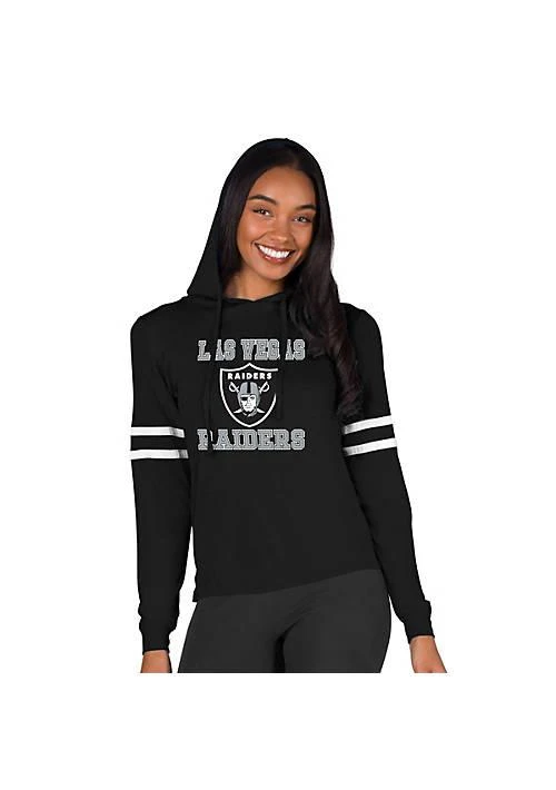 Concepts Sport Sport Nfl Oakland Raiders Marathon Ladies Las Vegas Raiders Knit L S Hoodie 1