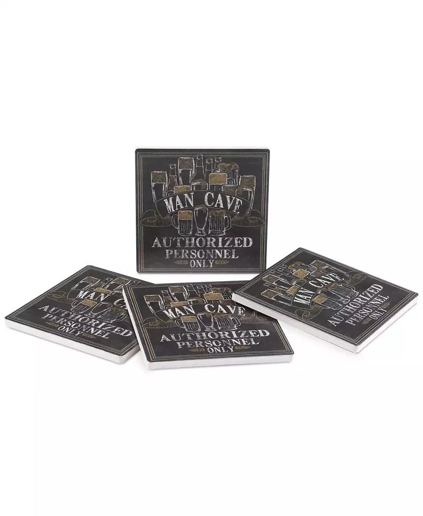 Thirstystone Man Cave 4-Pc. Coaster Set 1