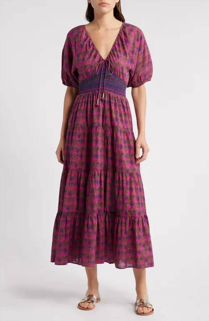 SAYLOR Saylor - Amyra Block Print Midi Dress 1