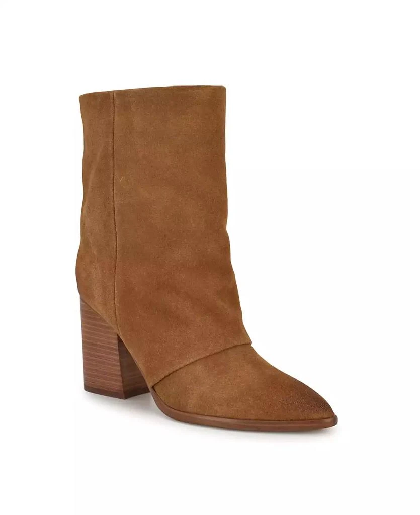 Nine West Women's Chaye Pointy Toe Block Heel Booties 1