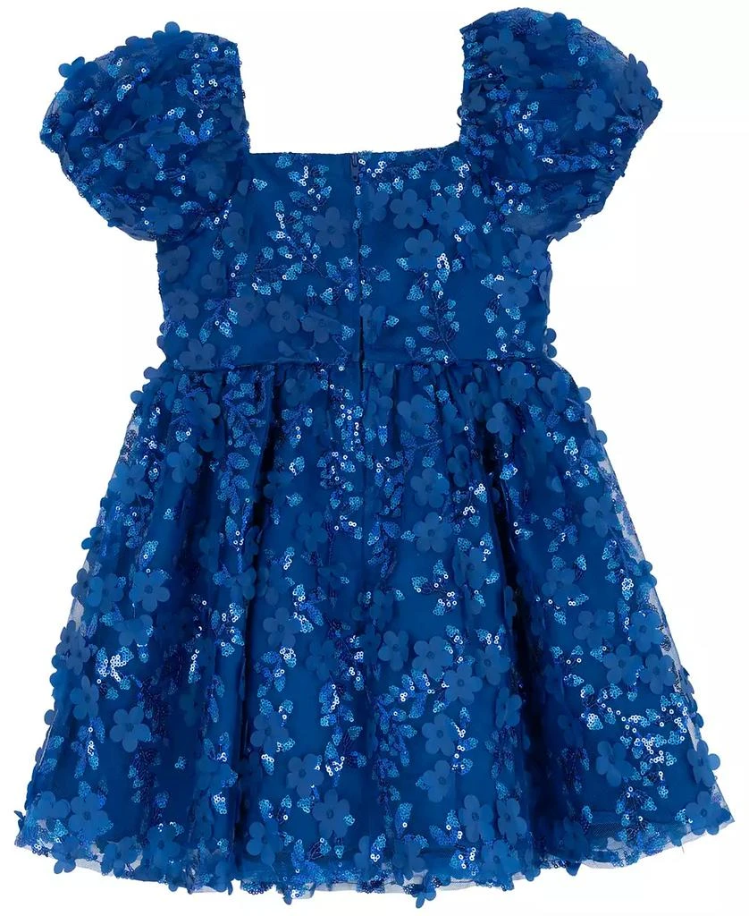 white christmas dresses Rare Editions Girls 7-16 Floral Bubble Sleeve Dress