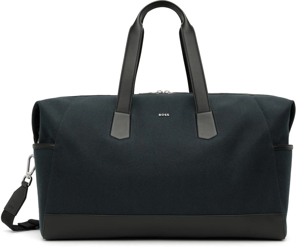 Hugo Boss Navy Holdall Duffle Bag
