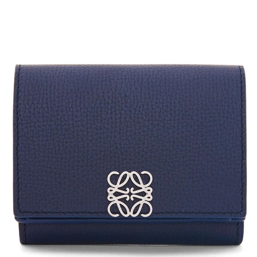 Loewe Loewe Anagram Trifold Wallet in Abyss Blue 1