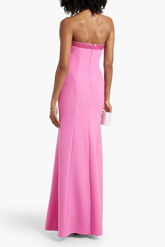 Jenny Packham Circe satin-trimmed strapless crepe gown 3