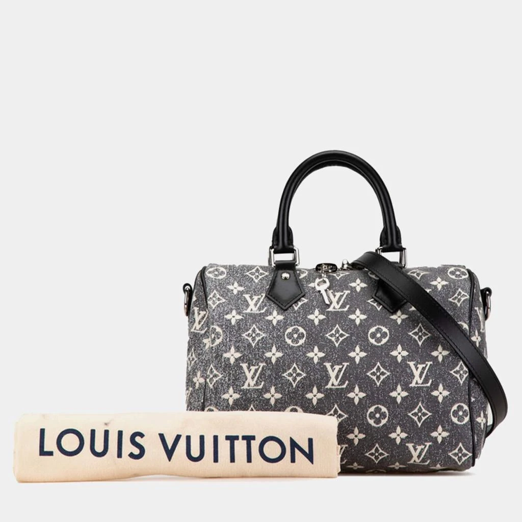 Louis Vuitton Louis Vuitton Grey  Canvas Monogram Speedy Bandouliere 25 Handbag 7