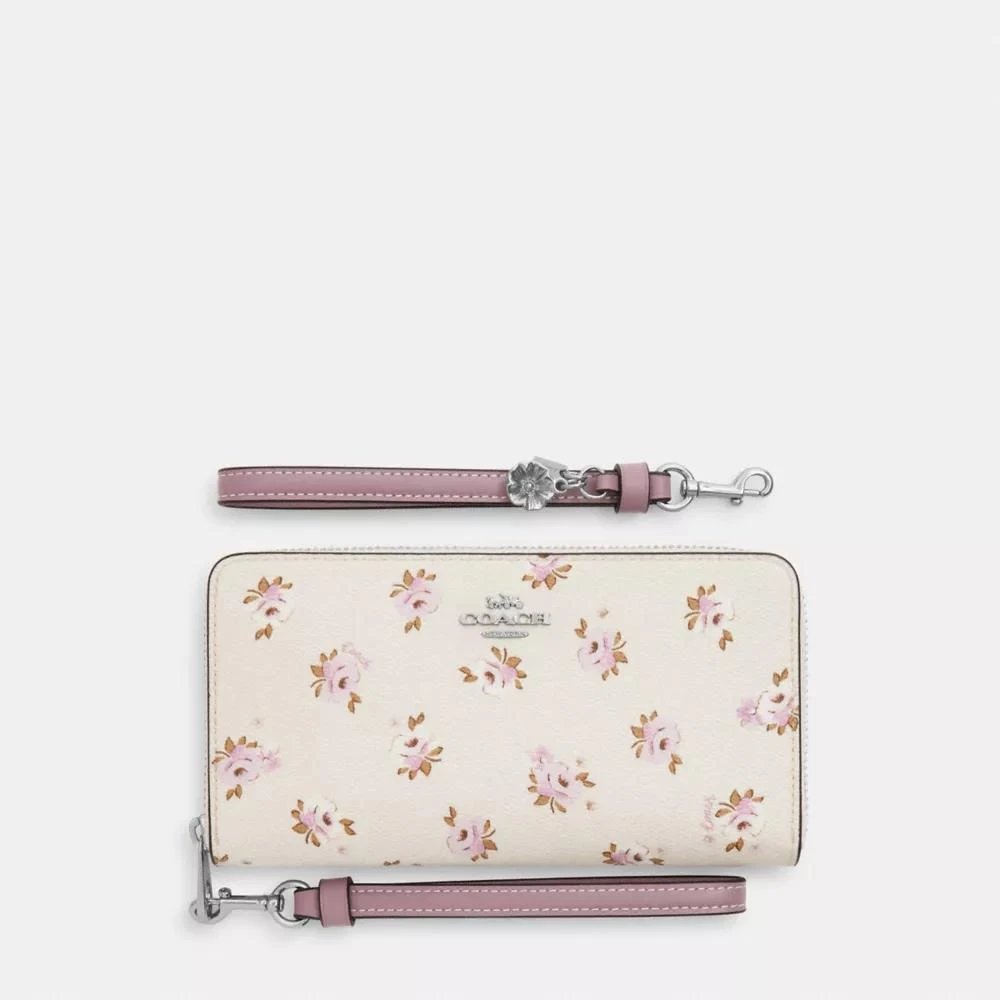 Coach Boxed Long Zip Around Wallet With Floral Print 1