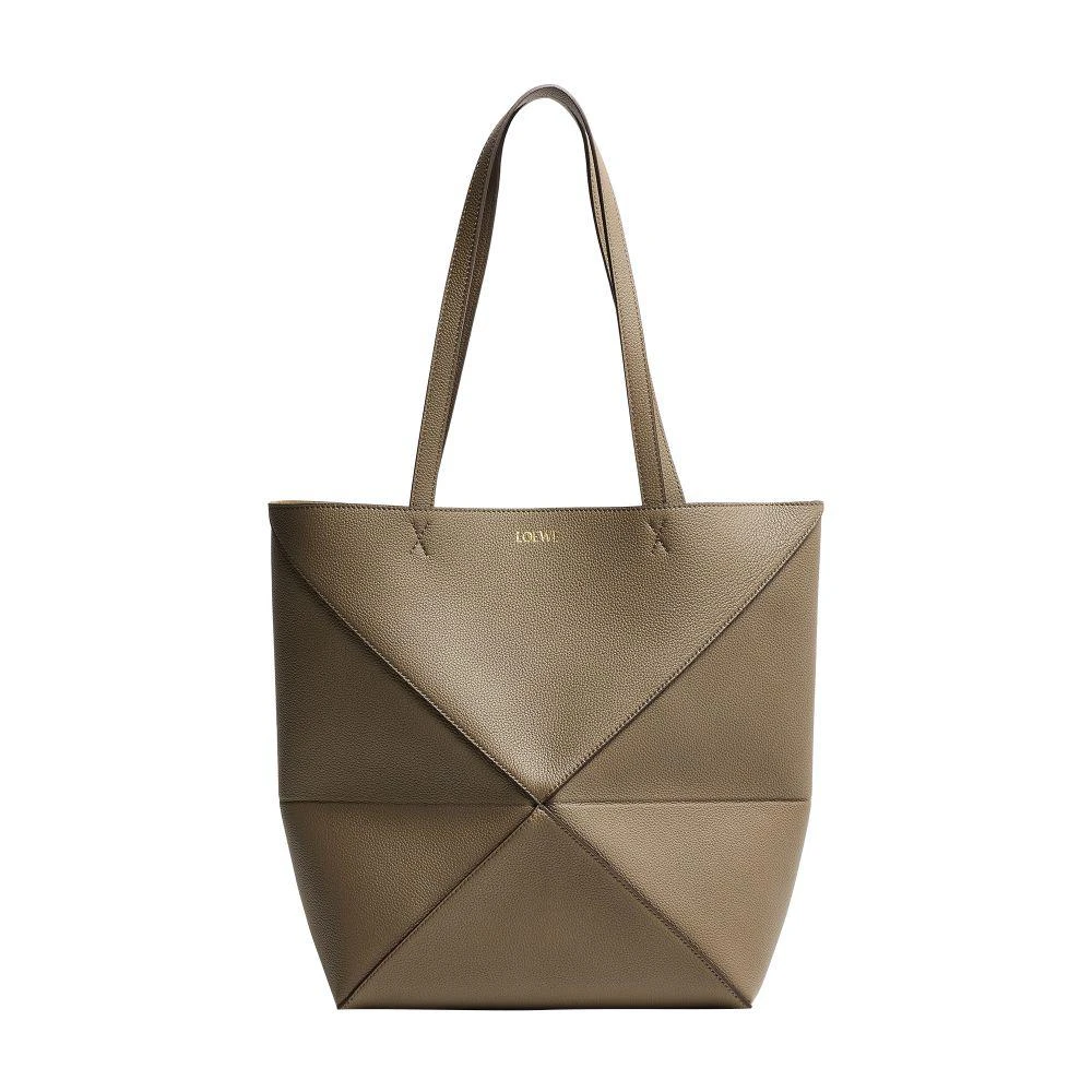 Loewe Medium Puzzle Fold tote in soft grained calfskin 9