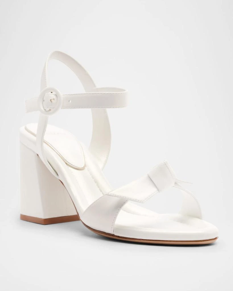 Alexandre Birman Clarita Flare Leather Bridal Sandals 2