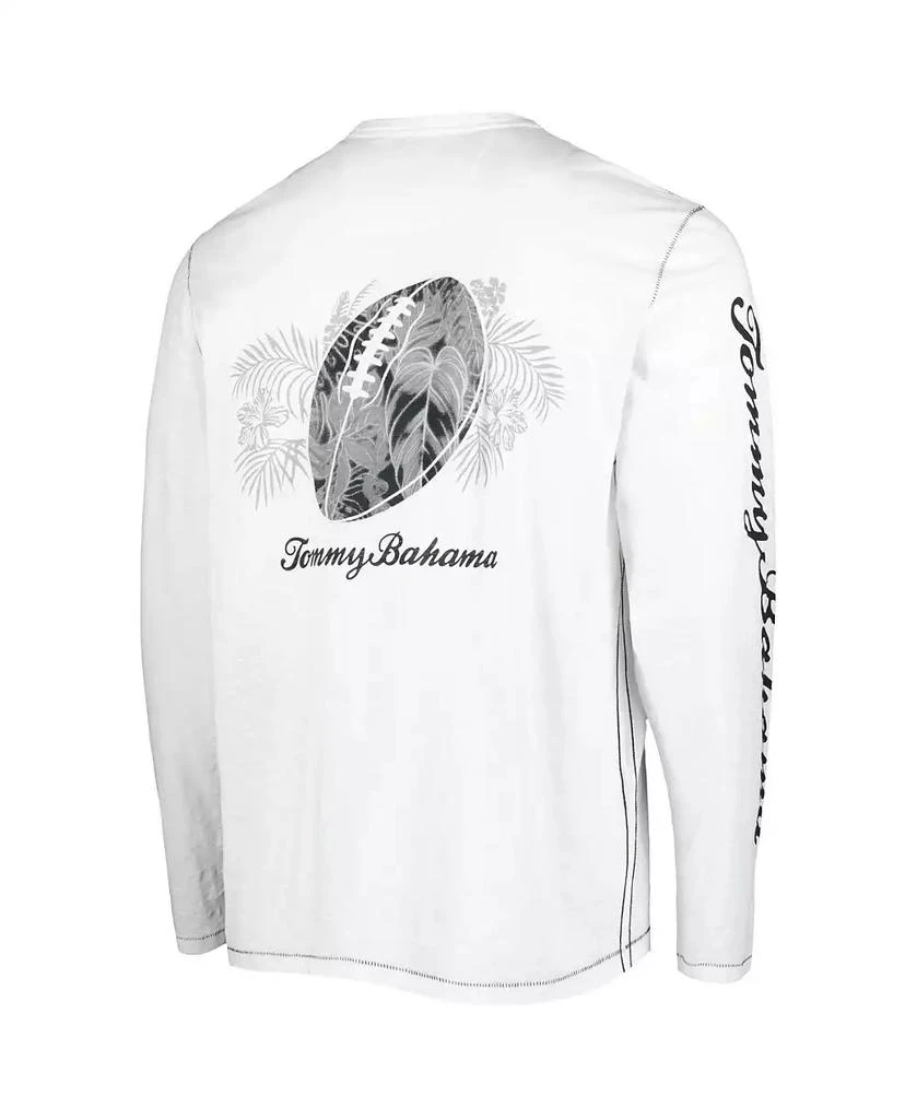 Tommy Bahama Men's White Cleveland Browns Laces Out Billboard Long Sleeve T-shirt 2