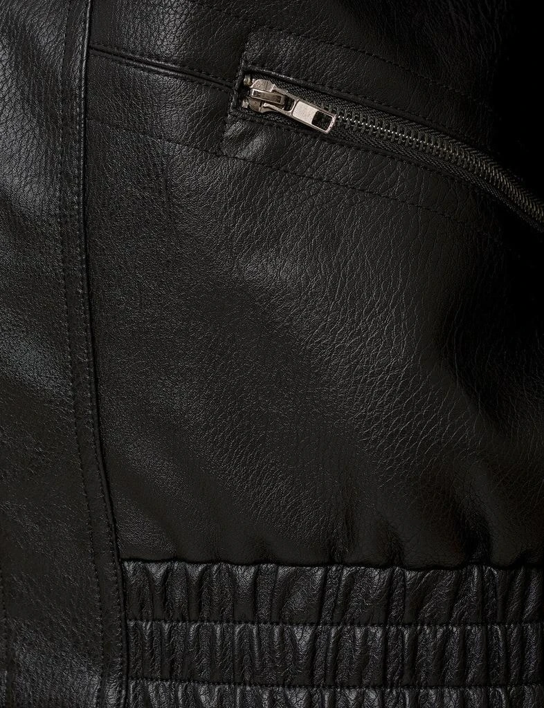 Pixie Market Fur Collar Leather Bomber jacket 7