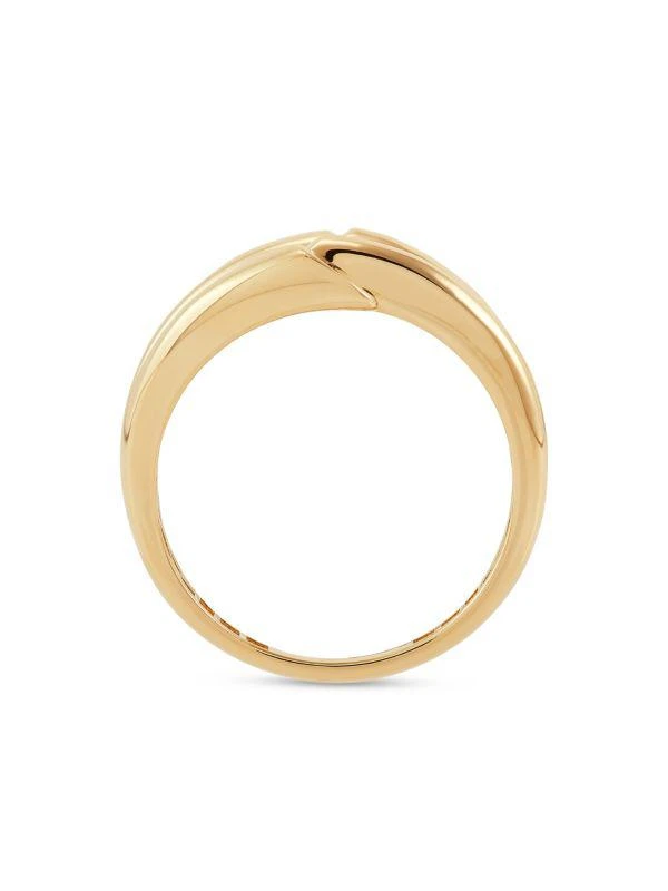 Saks Fifth Avenue 14K Yellow Gold Row Bypass Ring 2