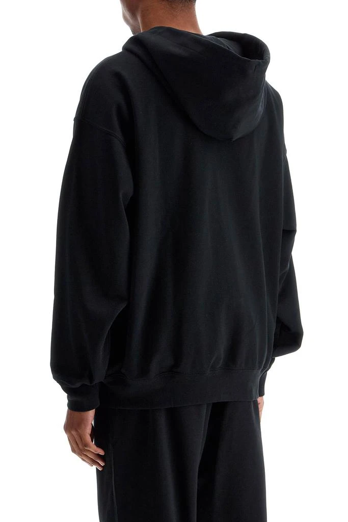Y-3 black cotton zip hoodie 3