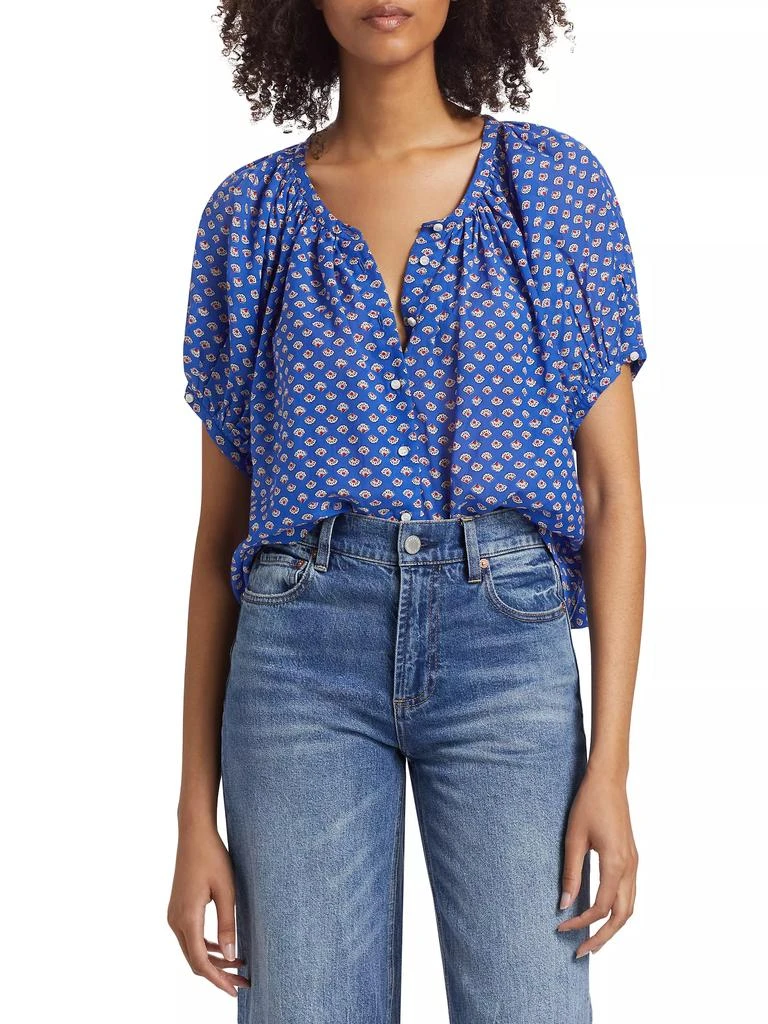 DÔEN June Abstract Cotton Top 3
