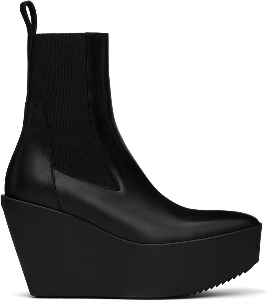 Rick Owens Black Porterville Mega Bumper Beatle Chelsea