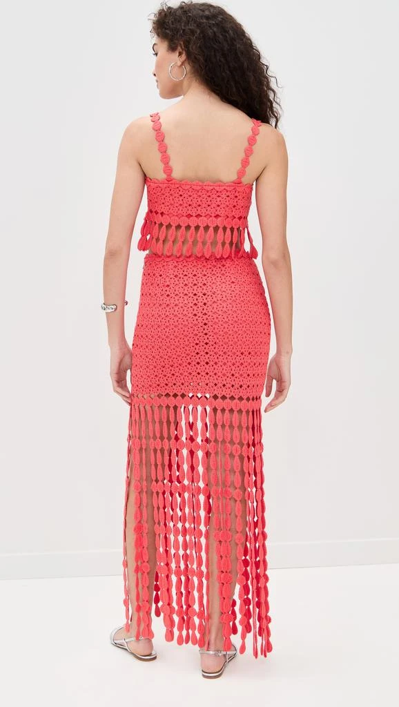SAYLOR Elie Fringe Embroidery Skirt Set 2