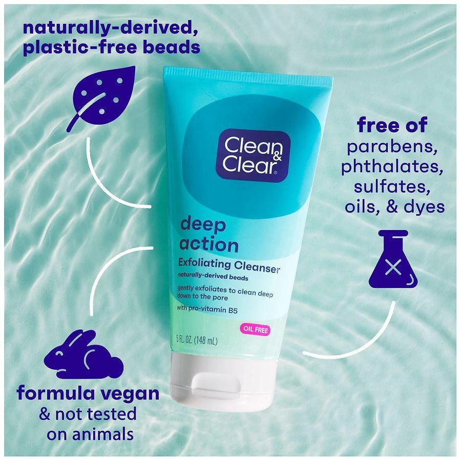 Clean & Clear Exfoliating Facial Scrub Oil-Free Unspecified 6