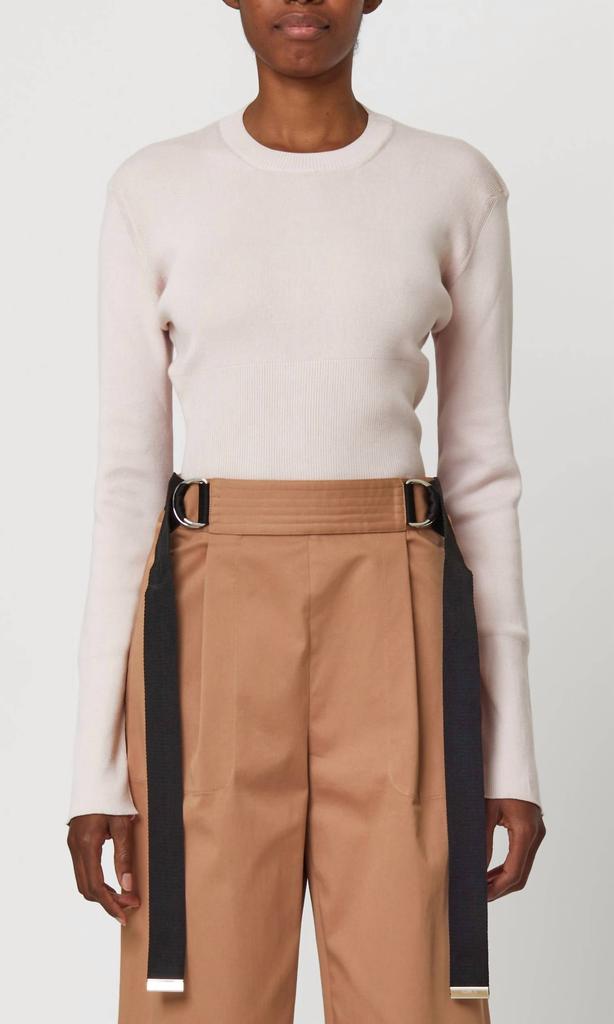 Plan C Plan C - LONG SLEEVE KNIT WITH BACK BUTTONS