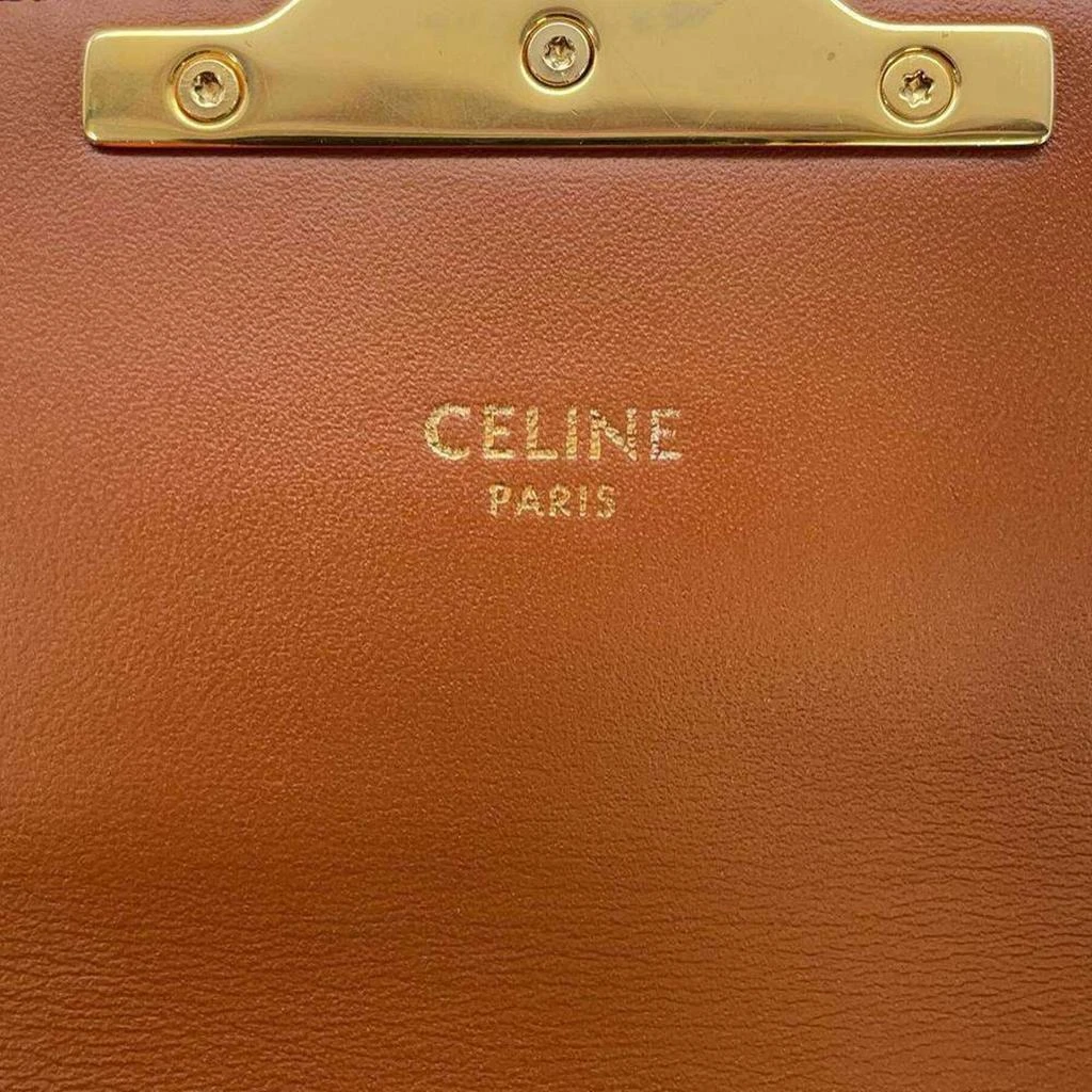 Celine Celine Tan Calf Leather Triomphe One Shoulder Bag 6