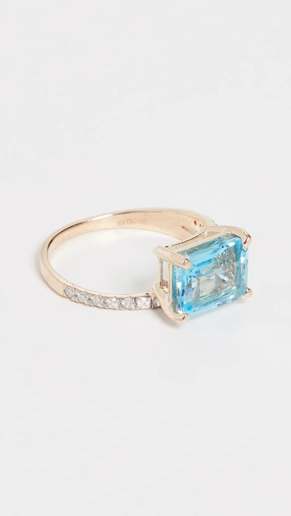 MATEO 14k   Blue Topaz Point of Focus Ring 5