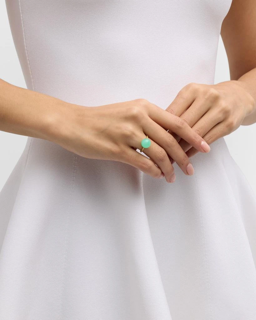 Irene Neuwirth Gumball 18K Yellow Gold Ring Set with 11mm Chrysoprase 2