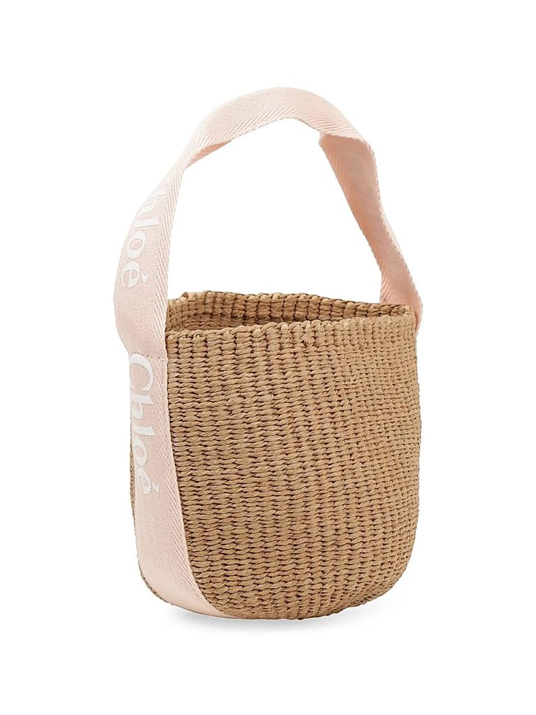 Chloé Girl's Straw Basket Handle Bag 5