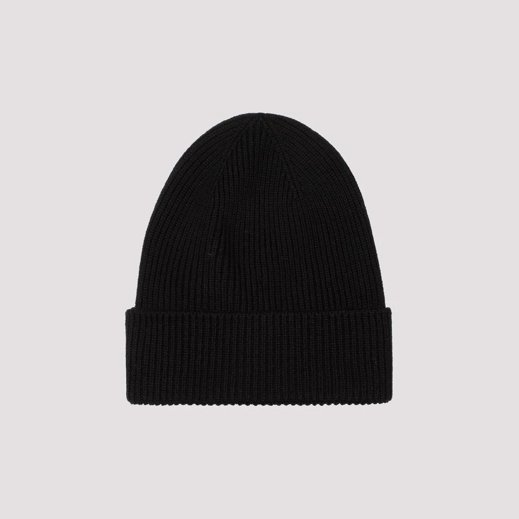 Moncler Navy Virgin Wool Beanie 4