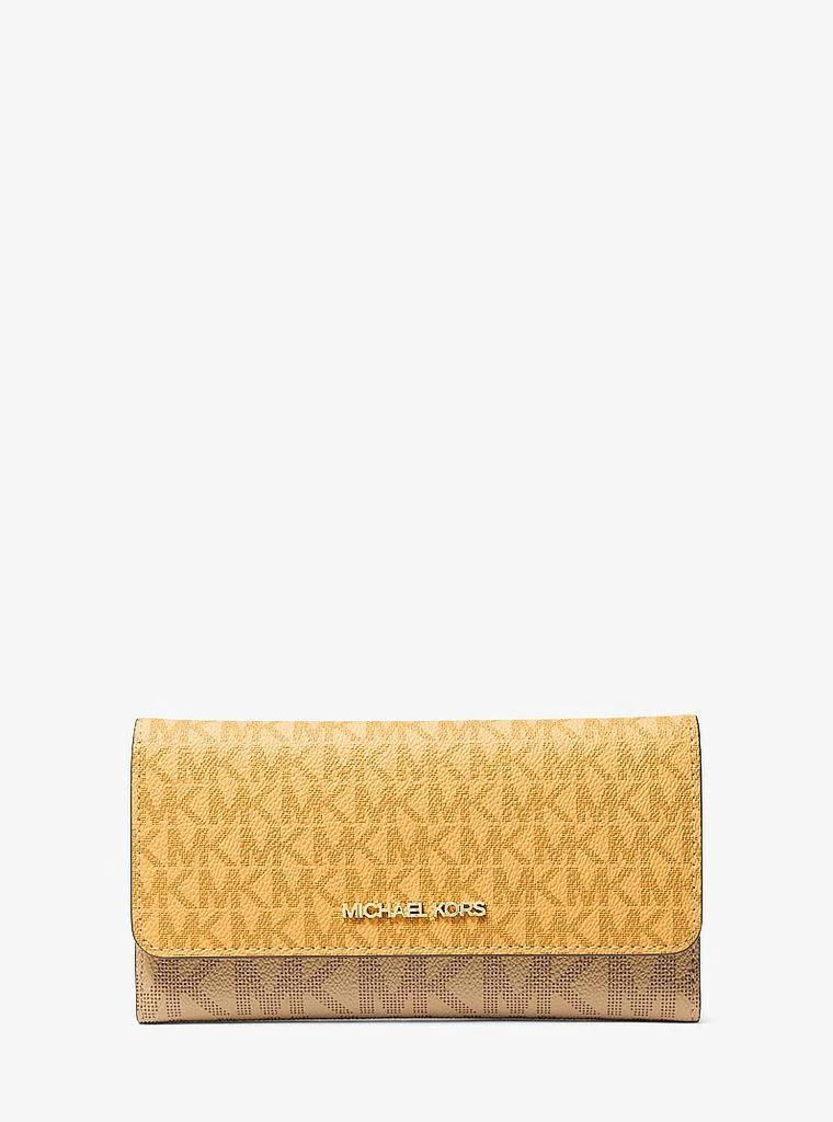 Michael Kors Jet Set Large Signature Logo Tri-Fold Wallet