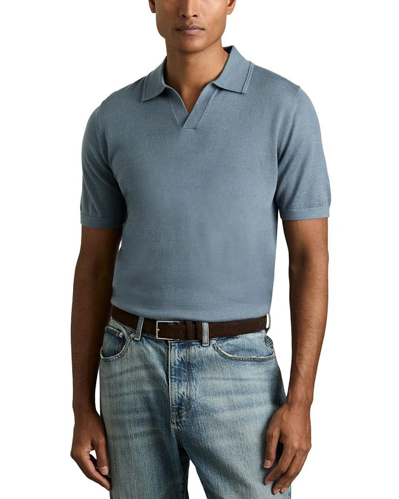 REISS Duchie Regular Fit Open V Neck Polo 1