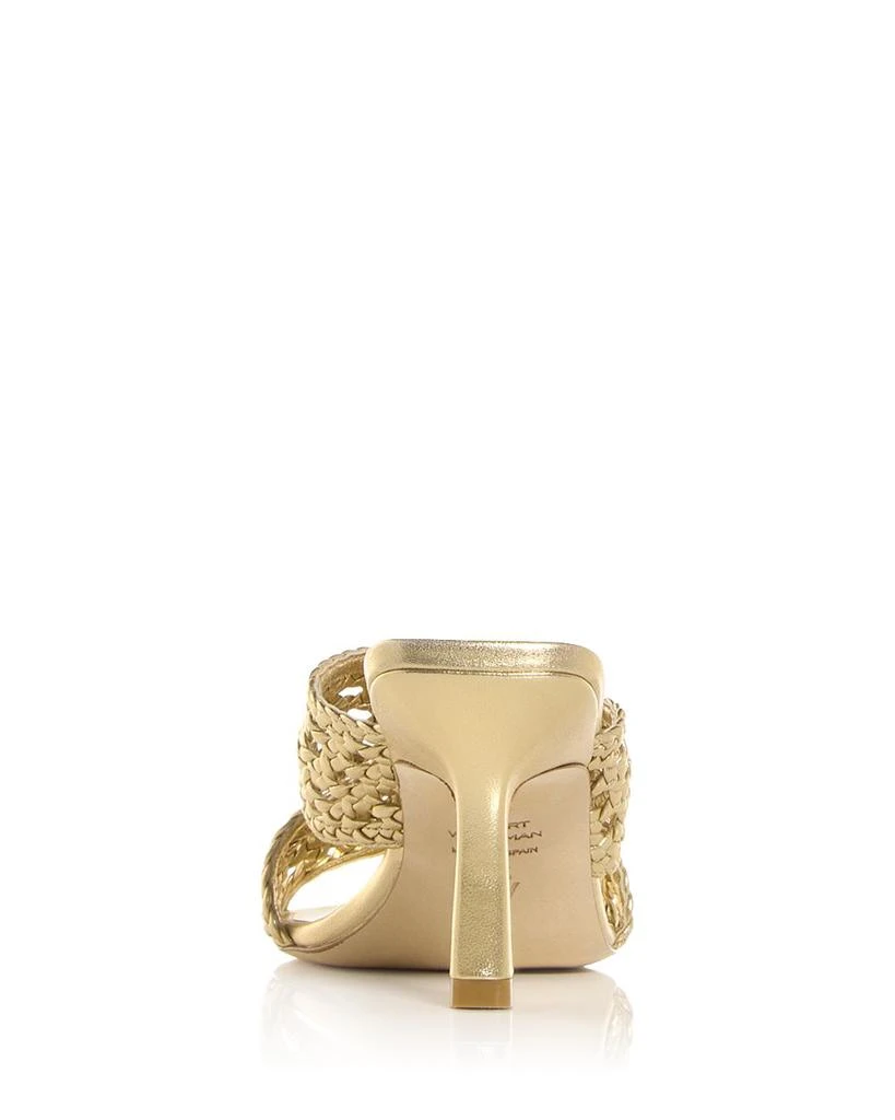 Stuart Weitzman Women's Thea Woven Slide Sandals 4