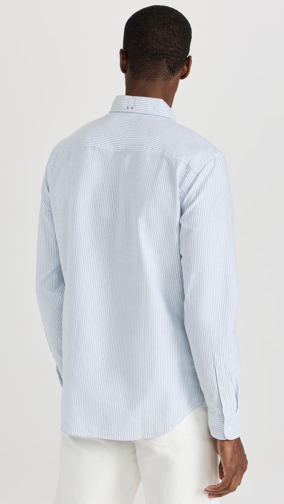 Club Monaco Long Sleeve Stripe Oxford Shirt