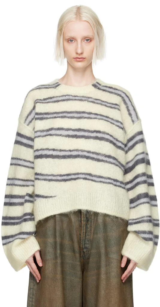 Acne Studios Yellow & Blue Striped Sweater 1