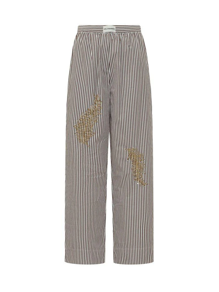 DES Phemmes DES Phemmes Striped Embellished Pyjama Pants